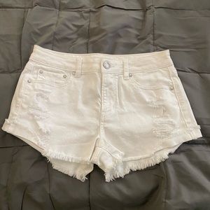 American eagle, tomgirl shorties, white, size 4